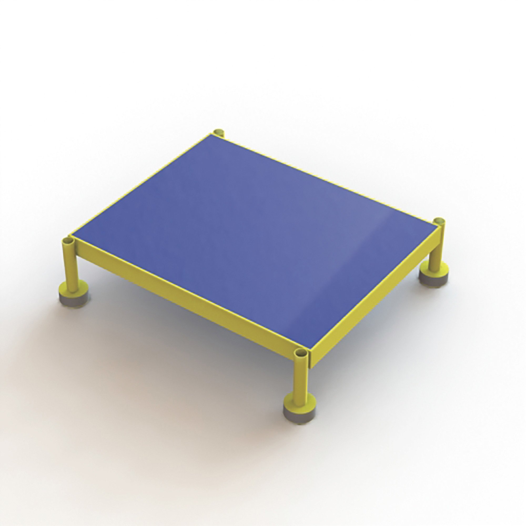 Tri-Arc Steel Work Platform with Adjustable Height and Anti-Fatigue Matt Tread — 800-Lb. Capacity
